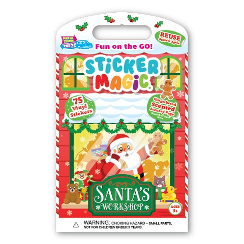 Holiday Sticker Magic - Santa's Workshop