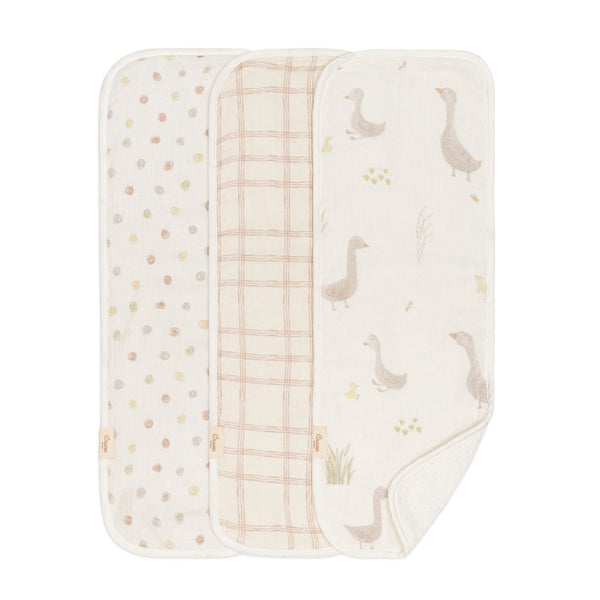 Charlie 3-pc. Farmhouse Goose Burp Cloth Set