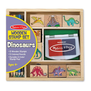 MD Wooden Stamp Set - Dinosaurs