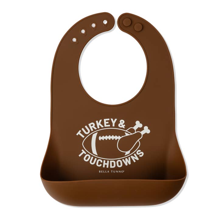Turkeys and Touchdowns Wonder Bib