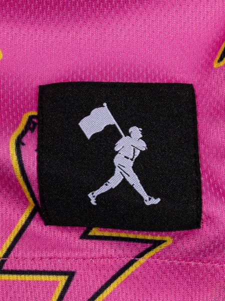 Pink Electric Arms Diamond Air Mesh Shorts