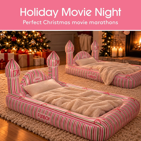 Kids Striped Castle Air Mattress