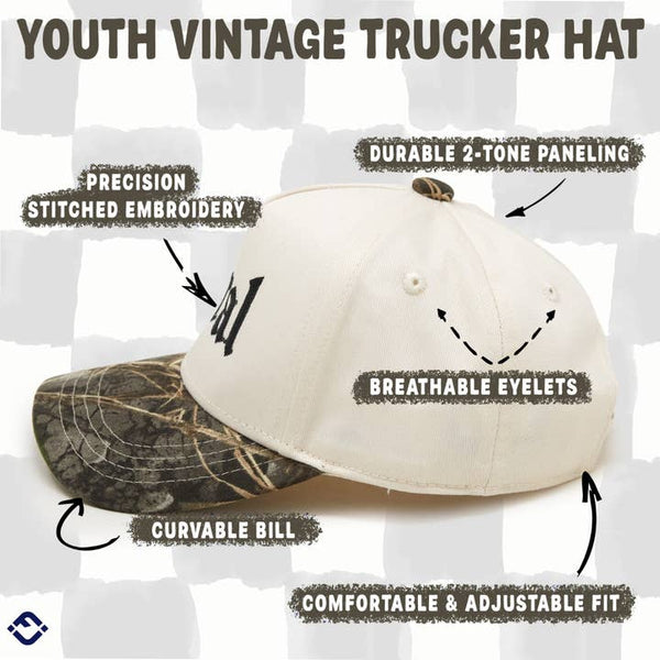 2-Tone Cap: Feral - Wood Camo/Beige