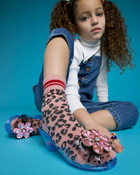 SS Pink Flower Gem Play Shoes