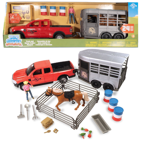 Big Country Toys Truck and Horse Trailer Playset