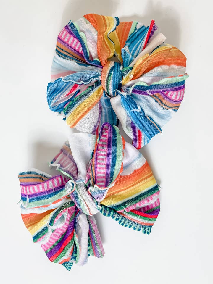 Serape Ruffle Clip Set