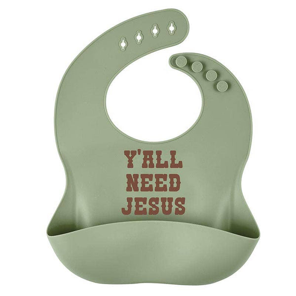 Silicone Bib - Ya'll Need Jesus