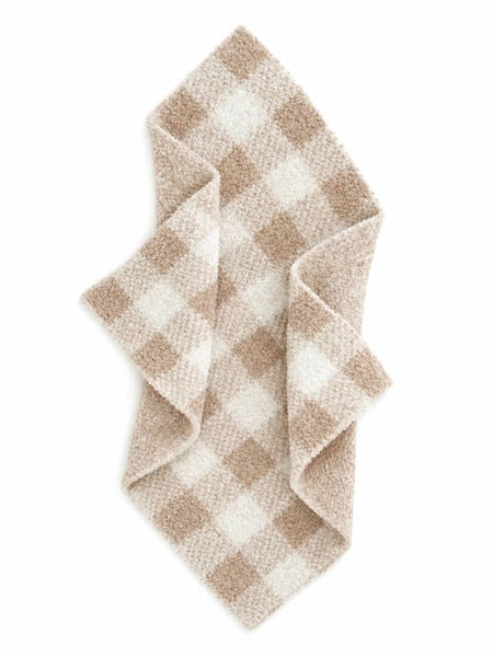 Phufy® Bliss Gingham Mini Blanket - Pebble