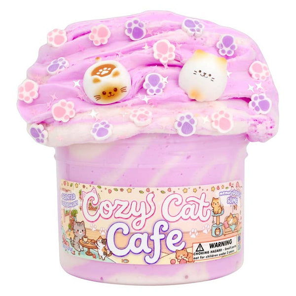 Cozy Cat Cafe - Memorydough Textured Slime