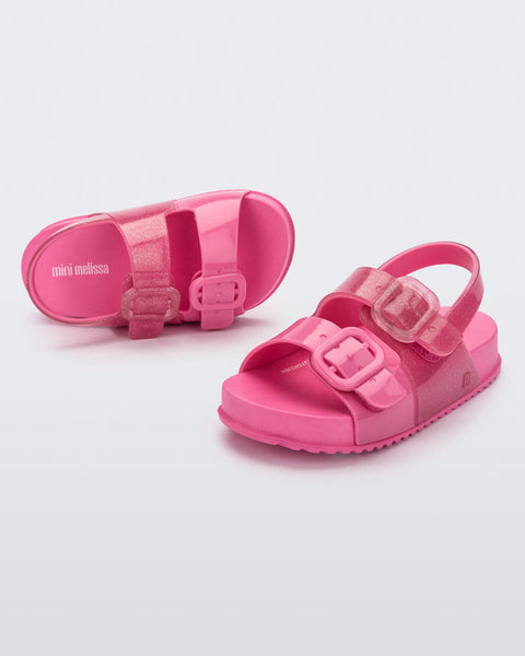 Cozy Sandal- Pink/Glitter