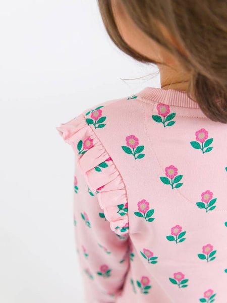 Zinnia Meadow Flutter Sweatshirt Jogger Set