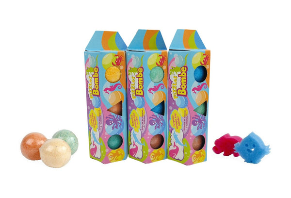 Fizzles Bath Bombe - Bath Bombs with A Surprise Sponge Toy