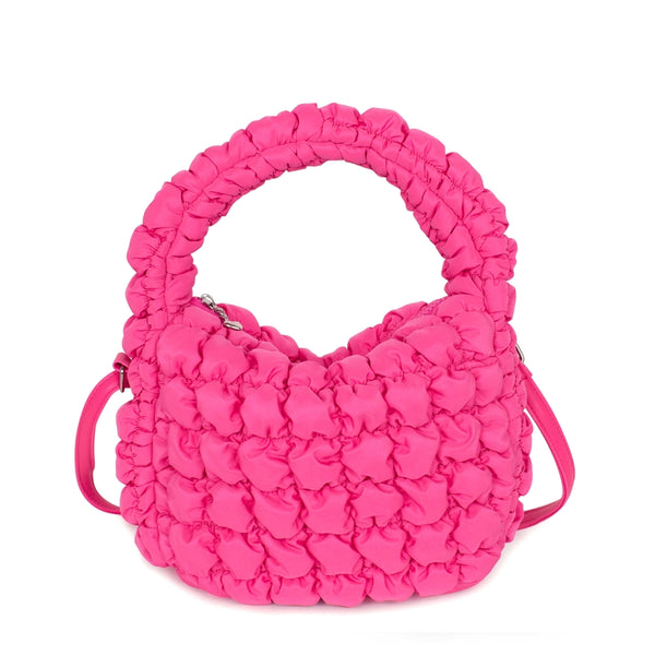 OMG Quilted Scrunchies Mini Hobo Crossbody Bag