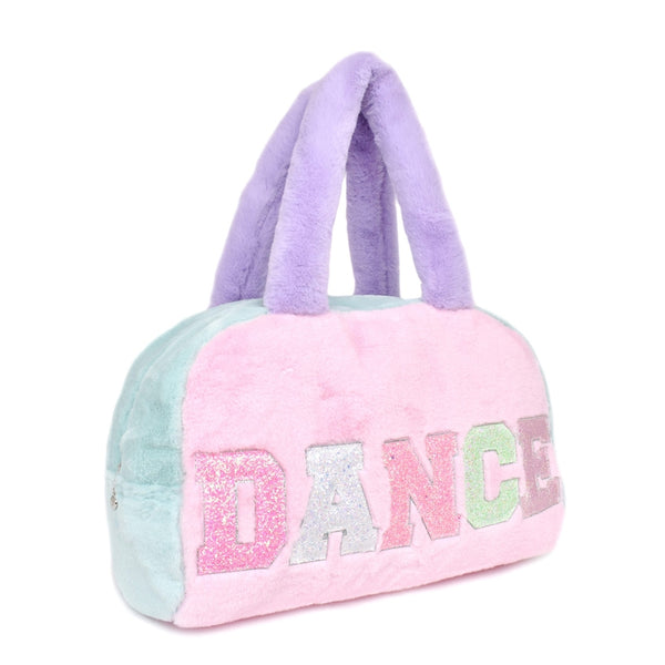 OMG Dance Color Blocked Plush Medium Duffle Bag