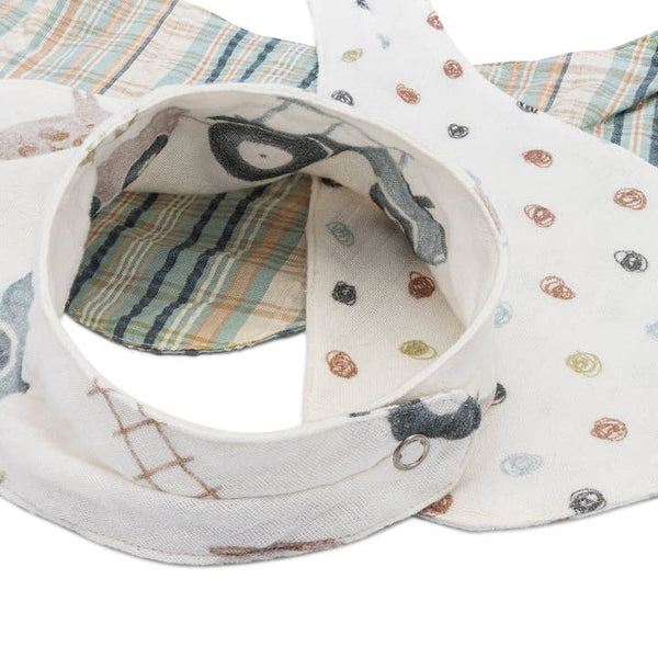 Charlie 3-pc. Farmhouse Tractor Bib Set