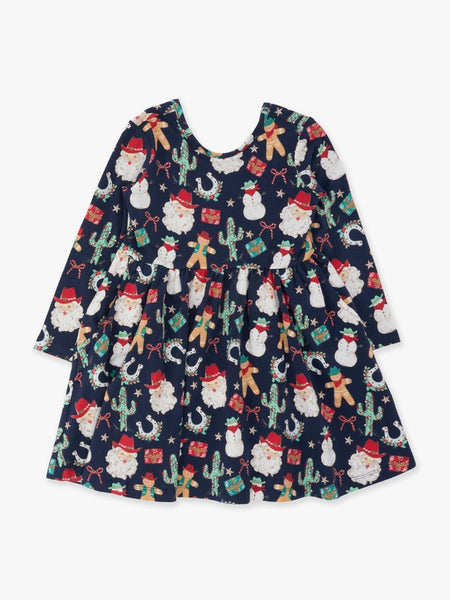 Giddy Up Santa Western Christmas Twirl Dress