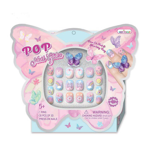 Pop Nail Glitz - Tie Dye Butterfly