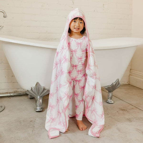 Premium Big Kid Hooded Towel - Bow My Gosh