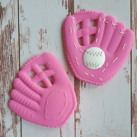 Pink Baseball Glove Teether