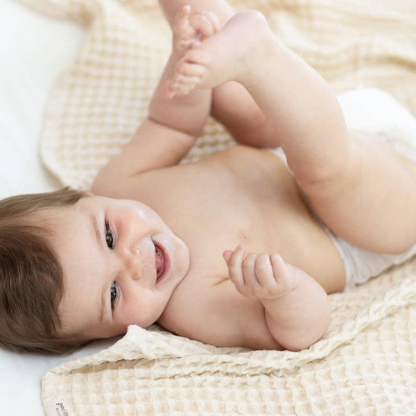 BT Waffle Baby Blanket - Linen