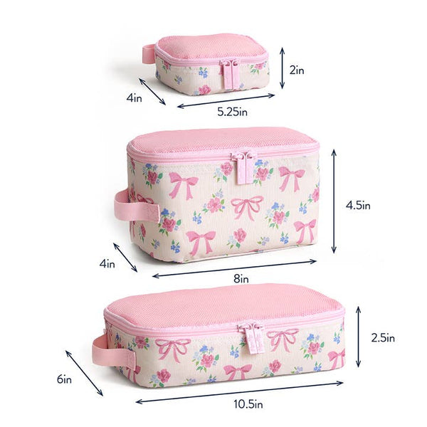 Pack Like A Boss Packing Cubes  - Ribbons + Roses