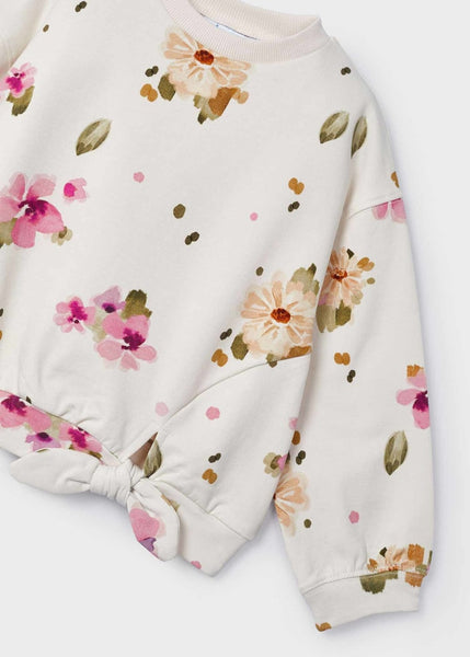 Floral Sweatshirt-Chickpea