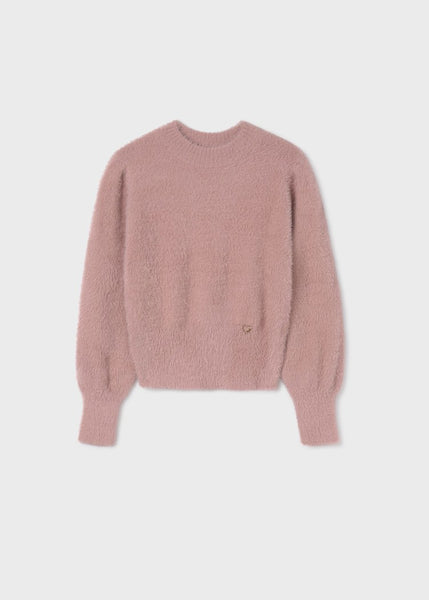 Fuzzy Sweater-Rose Pink