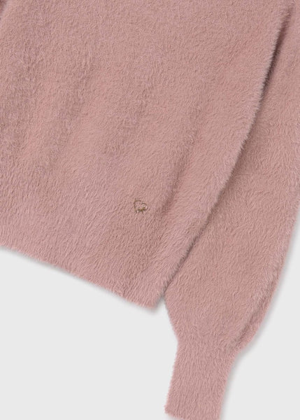 Fuzzy Sweater-Rose Pink