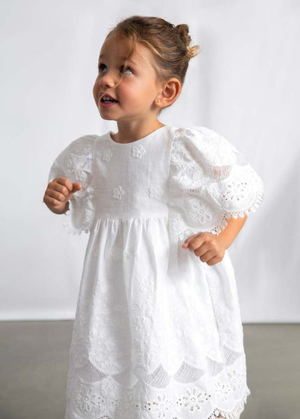 White Embroderied Dress