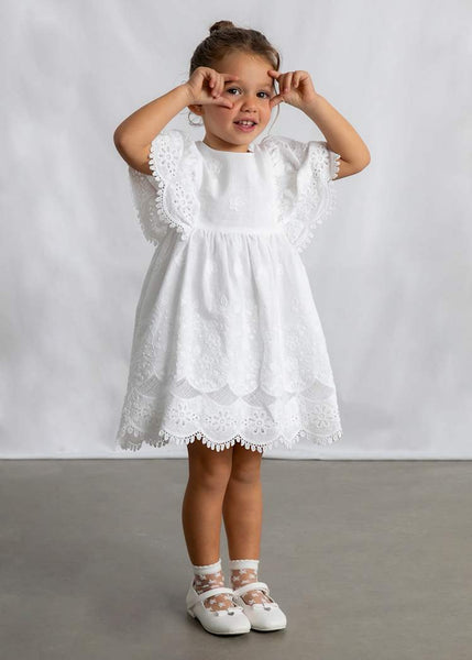 White Embroderied Dress