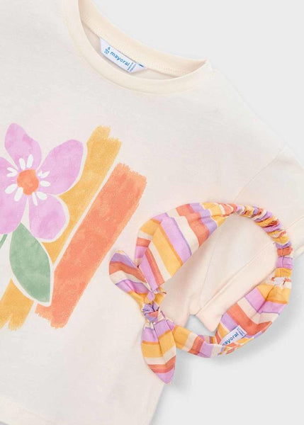 Bone Flower Tee and Headband