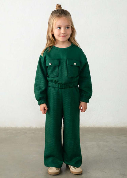 Emerald Pocket Sweatshirt Set
