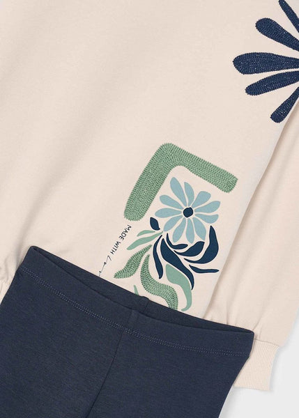 With Love Embroidered Legging Set
