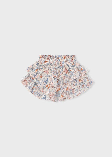 Salmon Ruffled Skort