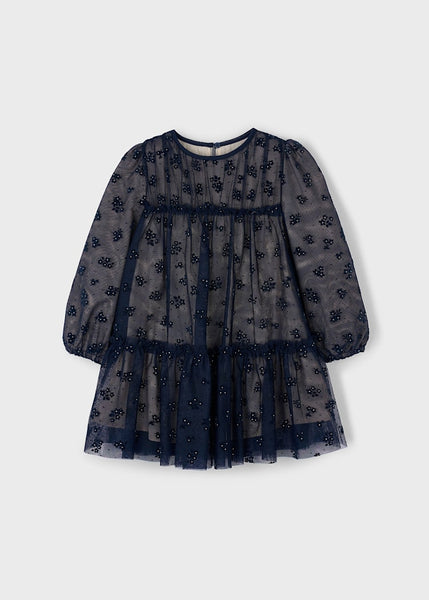 Marino Blue Tulle Dress