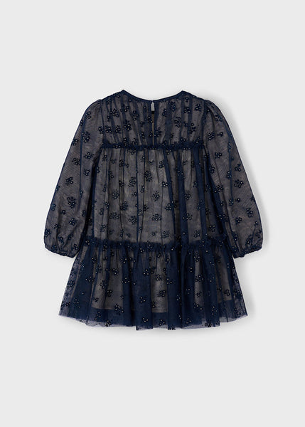 Marino Blue Tulle Dress