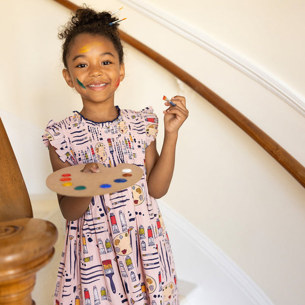 Girls Stevie Dress - Tiny Artist