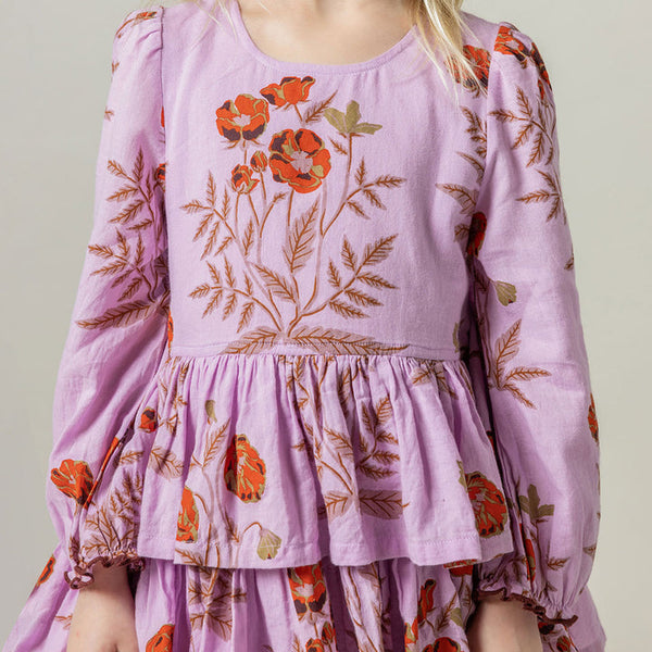 Fleur Dress-Lavender Poppy