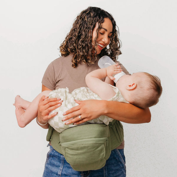 Copper Pearl Linen Hip Carrier