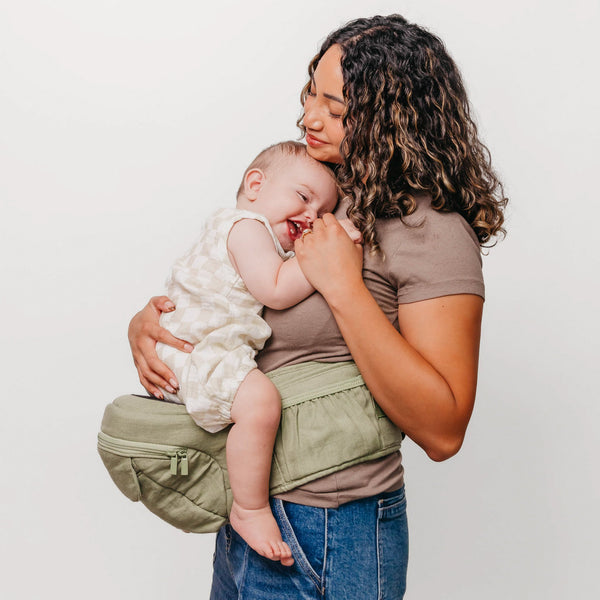 Copper Pearl Linen Hip Carrier