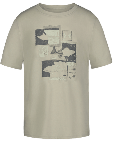Khaki Base Fish Media Shirt