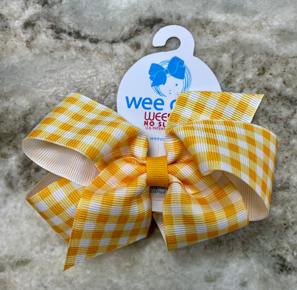 MED Gingham Print Bow