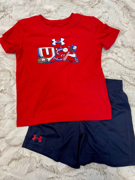UA Baseball USA Set-Red