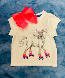 Horse Roller Skates Graphic Tee