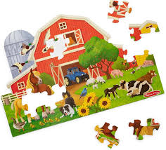 Busy Barn Shaped 32pc Floor Puzzle