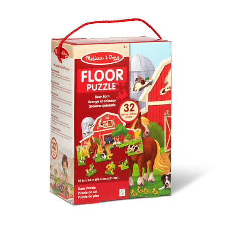 Busy Barn Shaped 32pc Floor Puzzle