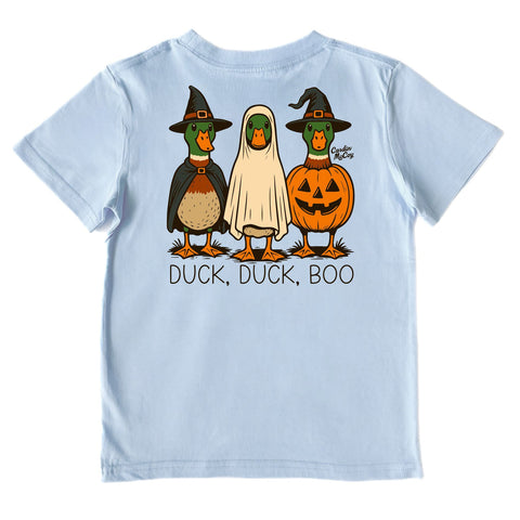 Duck, Duck, Boo Performance Short-Sleeve Tee-Blue Sky