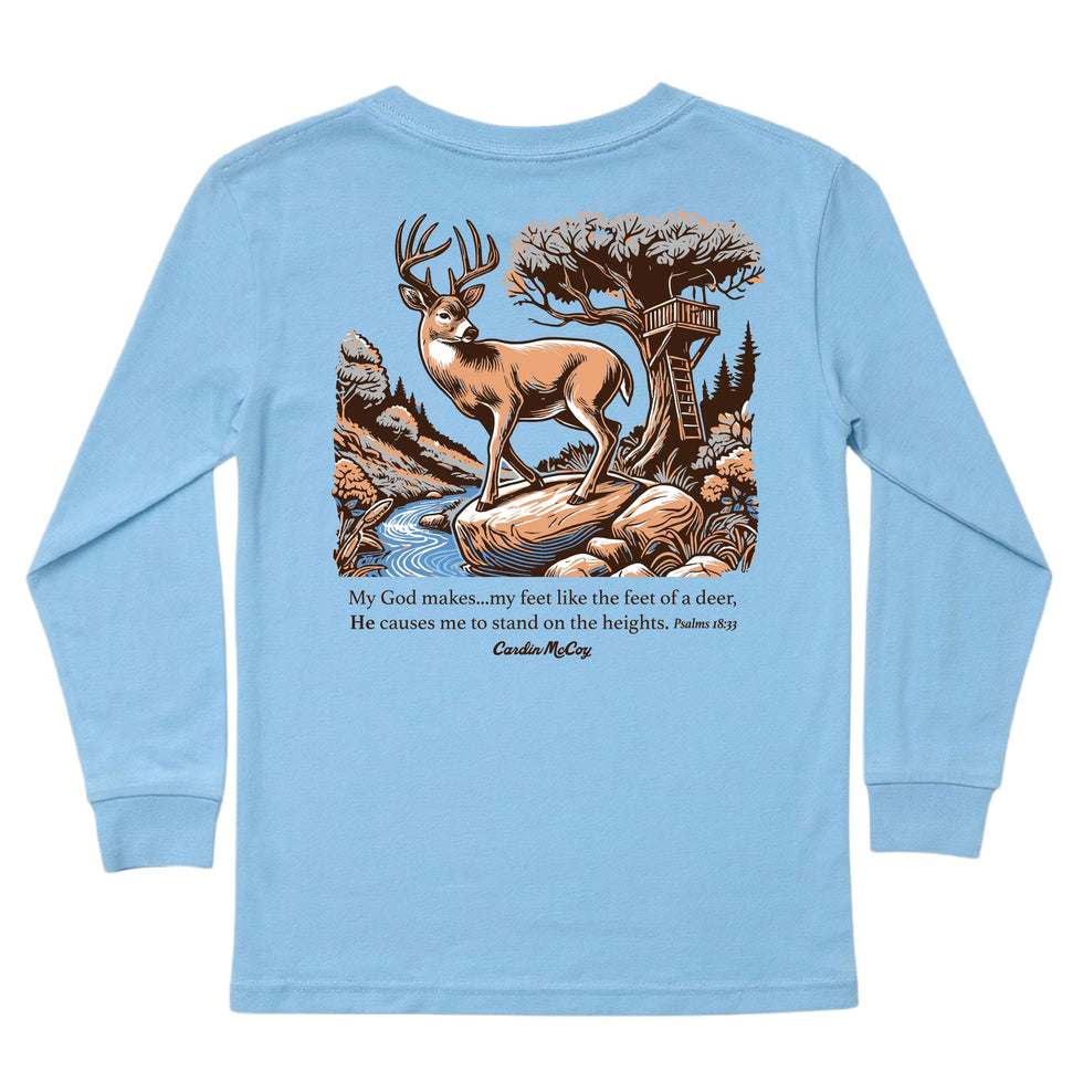 Light Blue My God Makes Long-Sleeve Tee