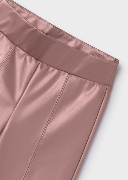 Rose Leatherette leggings