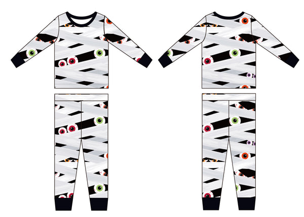 Bates Glow-In-The-Dark  2 Piece Pajamas